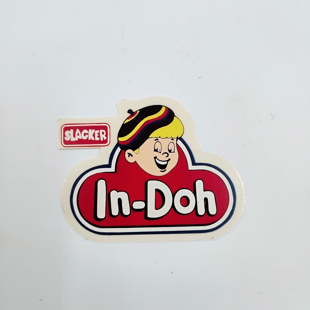 Slacker In Doh Parody Sticker Vintage 1990's Streetwear Skateboarding Y2k 420